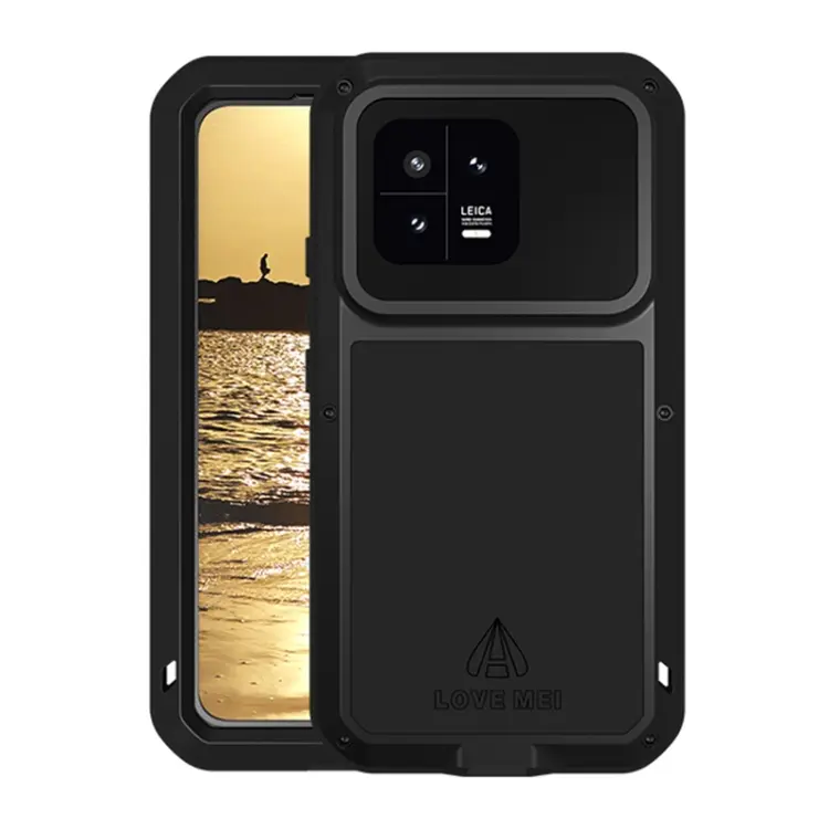Custodia per telefono antipolvere impermeabile LOVE MEI in metallo antiurto, For Xiaomi 13, For Xiaomi 13 Pro