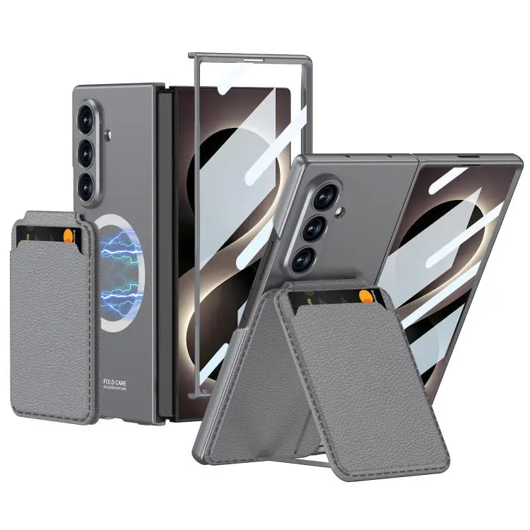 Custodia per telefono con tasca magnetica e porta carte per Galaxy Z Fold8 Ultra