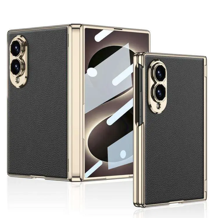 Custodia per telefono GKK Phantom in pelle vegana con cerniera magnetica per