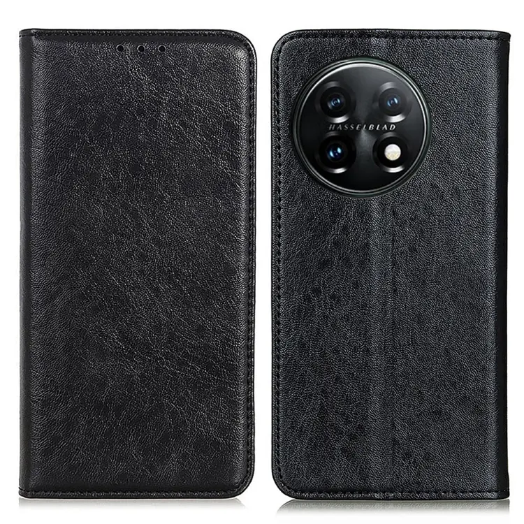 Custodia per telefono in pelle con struttura magnetica Crazy Horse, For OnePlus 11 5G, For OnePlus Nord CE 3 Lite