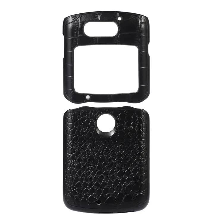 Custodia per telefono in pelle di vacchetta di coccodrillo, For LG Wing 5G, For Motorola Moto Razr 5G