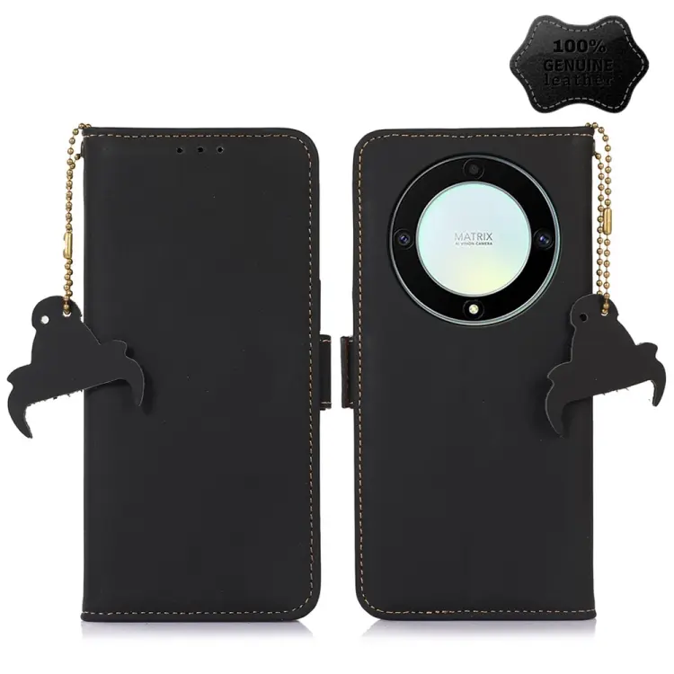 Custodia per telefono in pelle magnetica RFID in vera pelle, For Honor X9a 4G, For Honor X8a 4G, For Honor X7a 4G, For Motorola Moto G73 5G