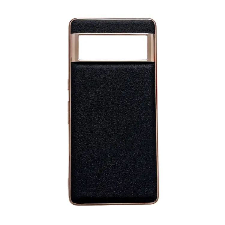 Custodia per telefono in vera pelle galvanica nano serie Waves, For Google Pixel 6, For Google Pixel 6 Pro, For Google Pixel 6a, For Google Pixel 7, For Google Pixel 7 Pro, For Huawei Enjoy 50 4G