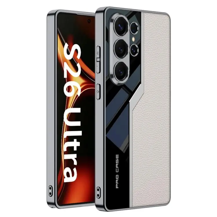 Custodia per telefono supercar con copertura completa in TPU e pelle per Samsung