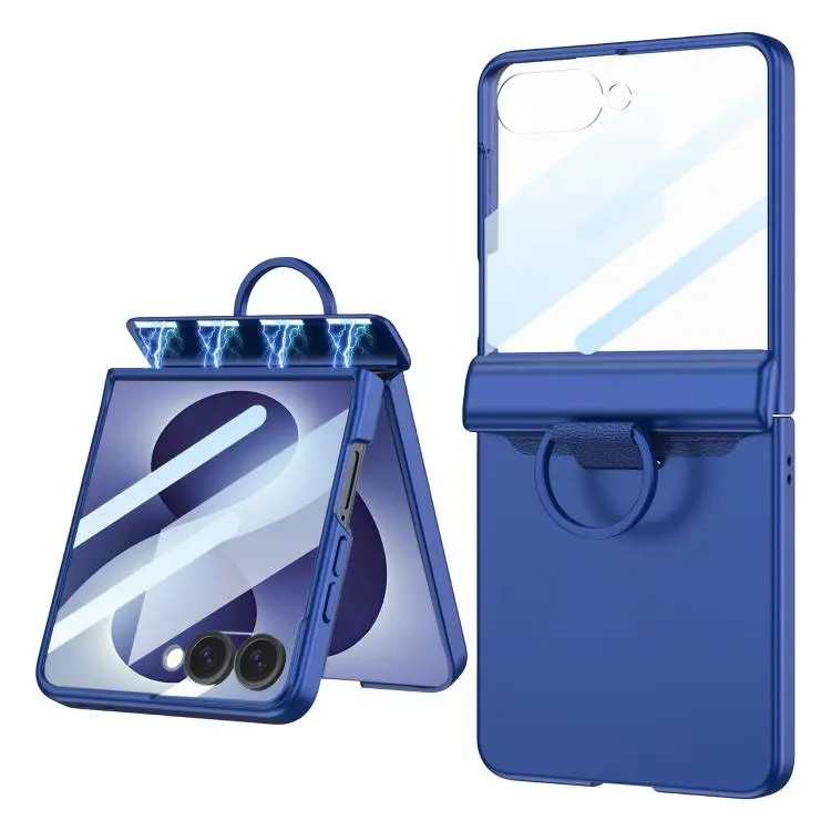 Custodia pieghevole con chiusura magnetica e anello a D per Galaxy Z Flip8 5G e