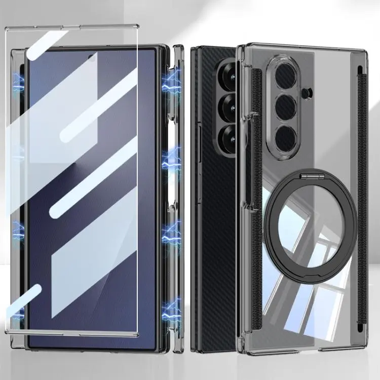 Custodia pieghevole trasparente a copertura totale per Samsung Galaxy Z TriFold
