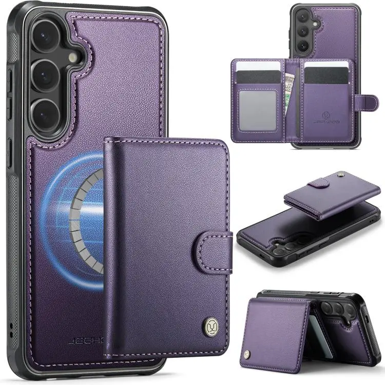 Custodia portafoglio in pelle con fibbia e protezione MagSafe per Galaxy S25 FE