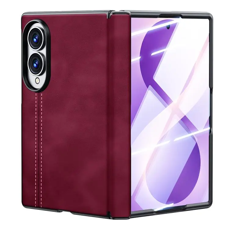 Custodia protettiva con cerniera effetto pelle per Galaxy Z Fold8 5G