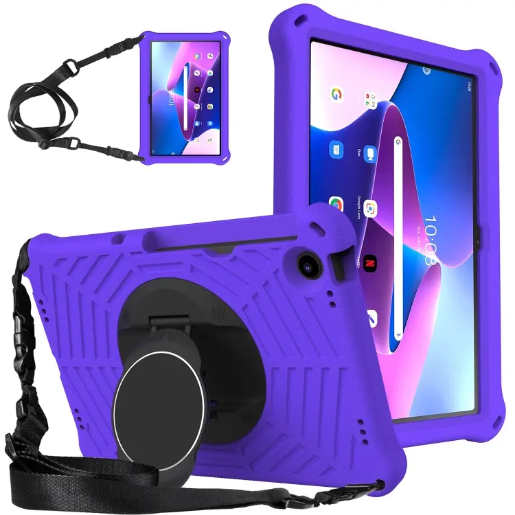 Custodia protettiva per tablet in silicone Spider King, For Lenovo Tab M10 Plus 10.6 3rd Gen 2022, For Lenovo Tab K10, For Amazon Kindle Fire HD 8 / 8 Plus 2022 / 2020