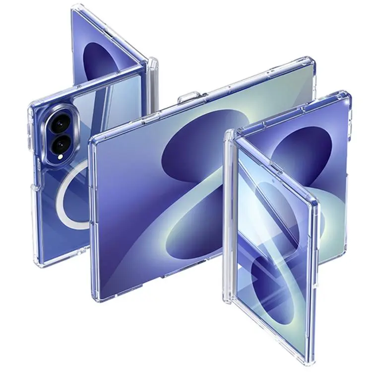 Custodia protettiva trasparente con cerniera magnetica per Galaxy Z Fold8 5G e