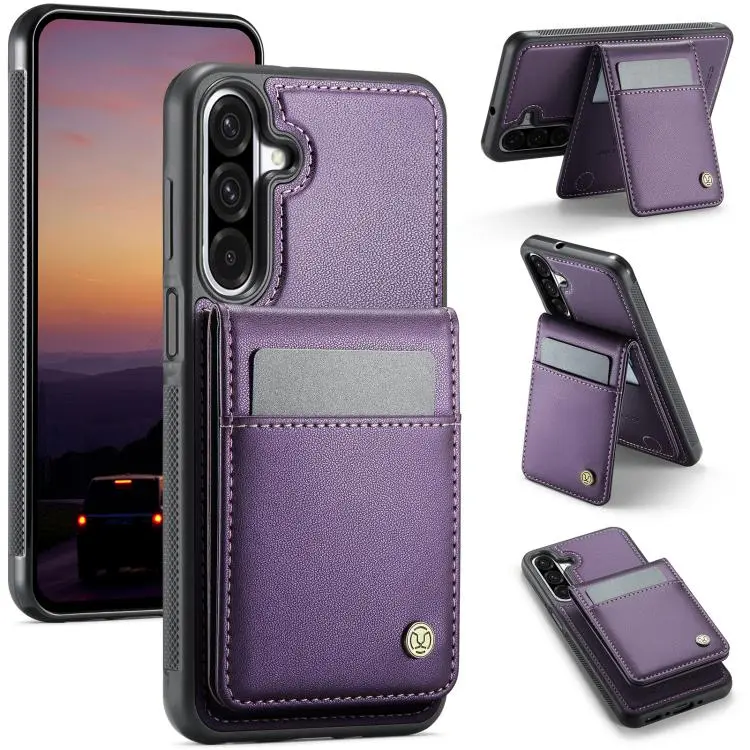 Custodia PU con porta carte RFID MagSafe per Samsung Galaxy A26 5G, A36, A16 5G