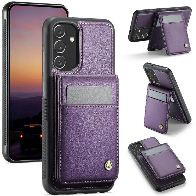 Custodia PU con porta carte RFID MagSafe per Samsung Galaxy A34 5G, A53 5G, A33