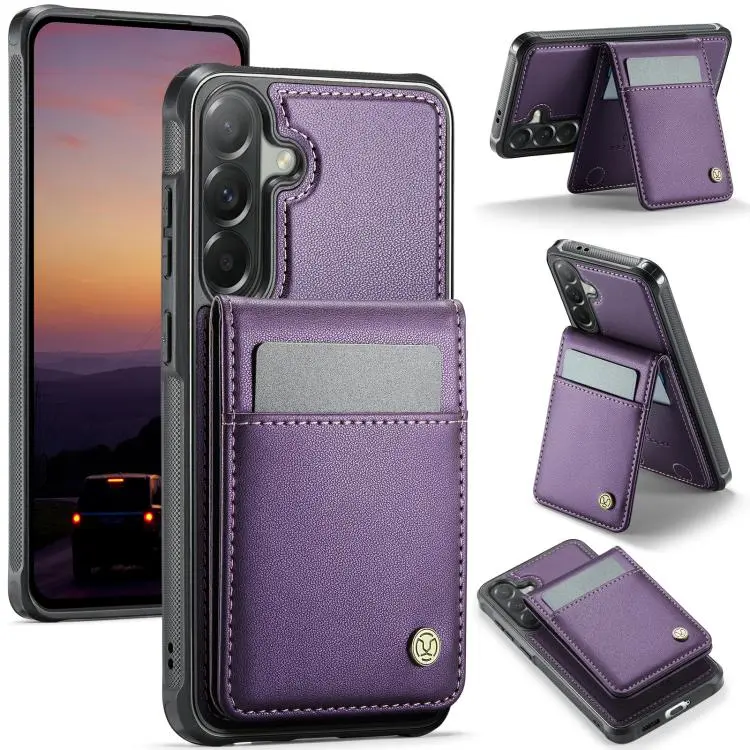 Custodia PU con porta carte RFID MagSafe per Samsung Galaxy A57 A37 A27 A56 5G