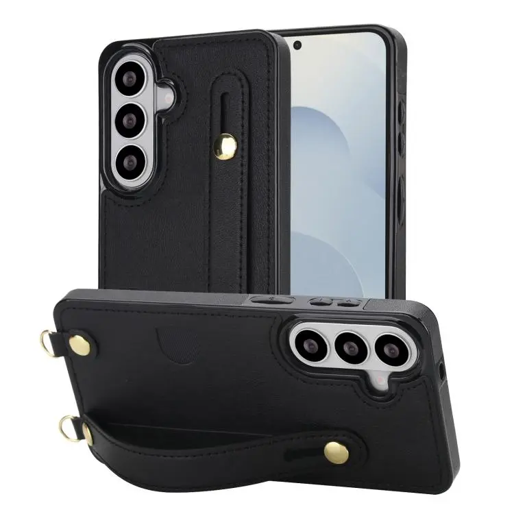 Custodia quadrata con cinturino da polso e tracolla per Samsung Galaxy S26+, S26