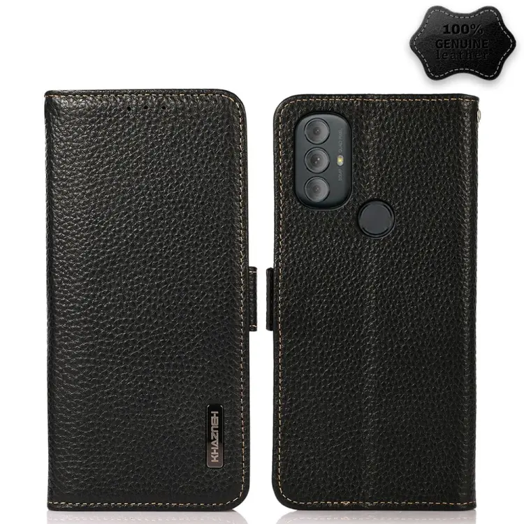 Custodia RFID in vera pelle Litchi magnetica laterale per modelli compatibili
