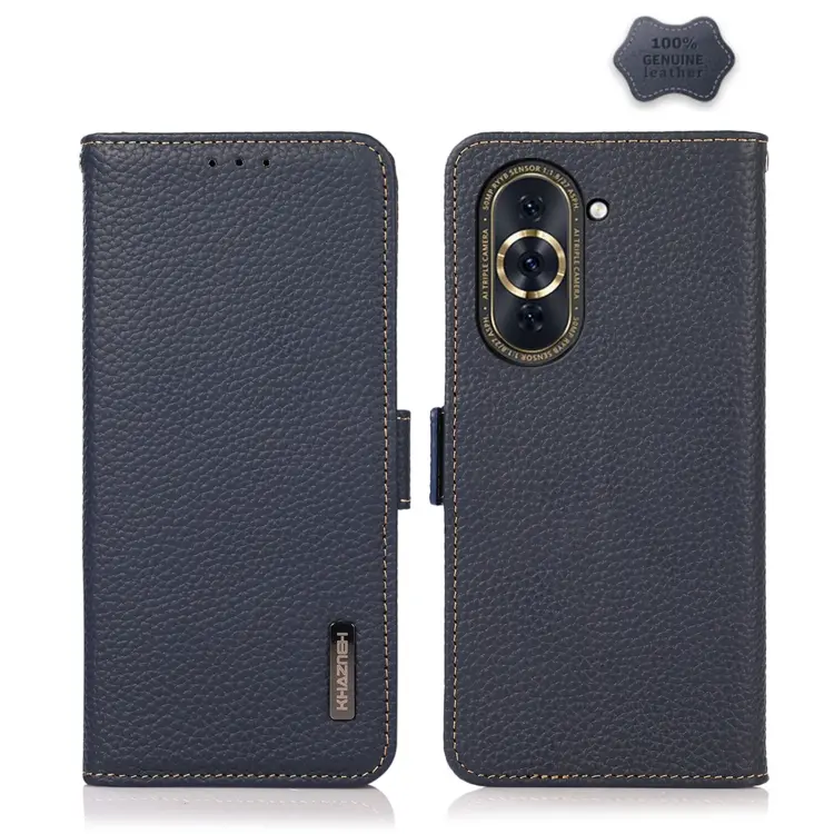 Custodia RFID in vera pelle Litchi magnetica per Huawei Nova 10 e Huawei Nova 10