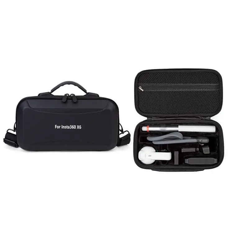 Custodia rigida per kit fotocamera Insta360 X6 – Borsa da viaggio impermeabile con tracolla