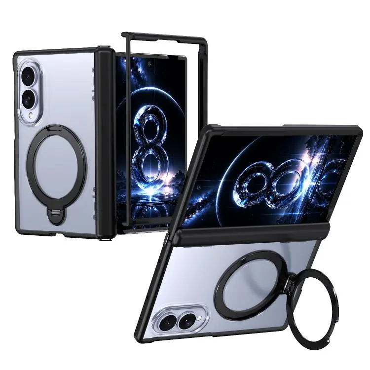 Custodia ShenYi R2 con anello metallico pieghevole magnetico a 360° per Galaxy Z