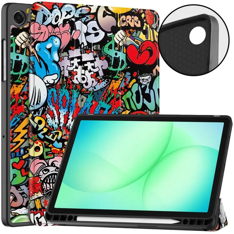 Custodia tablet Custer a 3 ante con portapenne per Samsung Galaxy Tab A11+