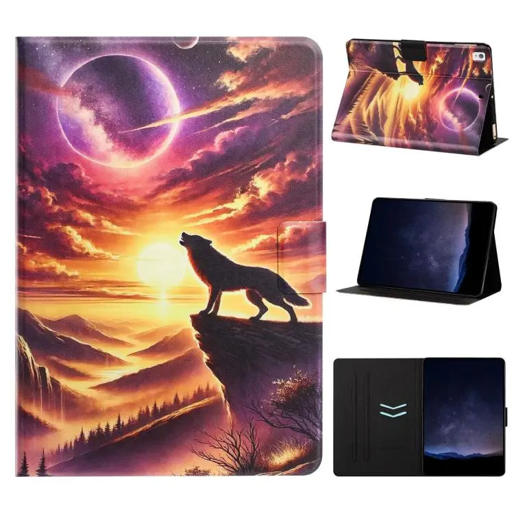 Custodia tablet smart in ecopelle con texture litchi per iPad 10.2 2021 e 9.7