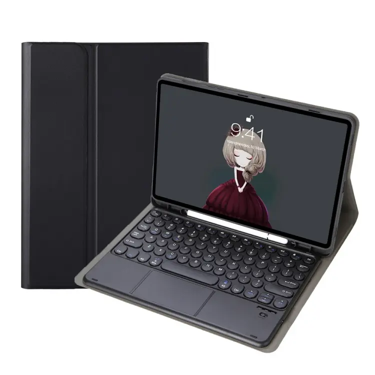 Custodia tastiera Bluetooth in pelle con touchpad per Samsung Galaxy Tab S6