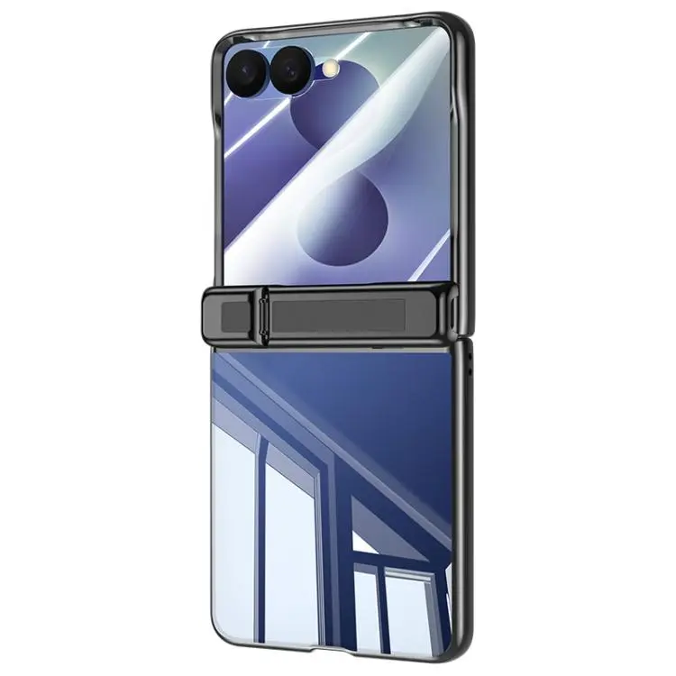 Custodia trasparente con cerniera e rivestimento galvanico per Galaxy Z Flip8 5G