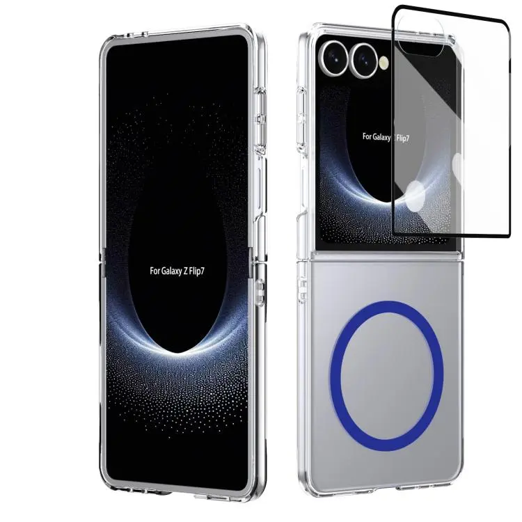 Custodia trasparente con MagSafe per Samsung Galaxy Z Flip7 5G, Flip6, Fold6 e