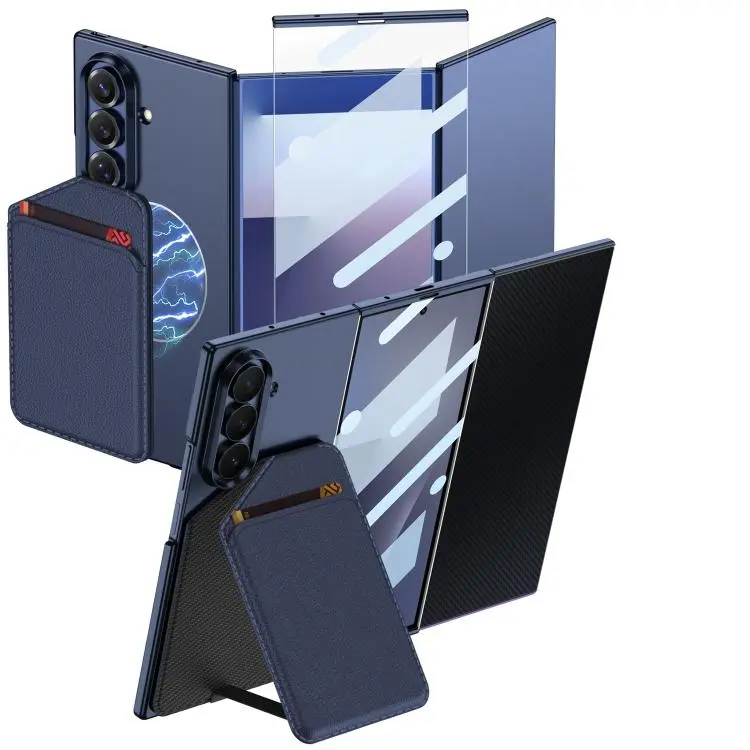 Custodia ultra sottile con magnete e porta carte per Samsung Galaxy Z TriFold