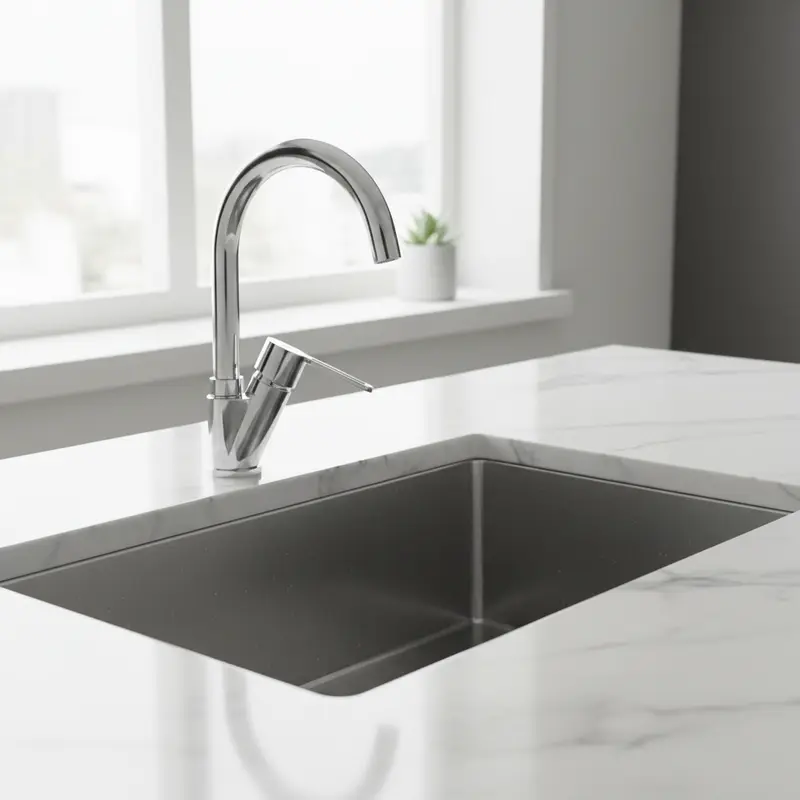 Daniel Smart rubinetto cucina con canna corta girevole SR614BCCR