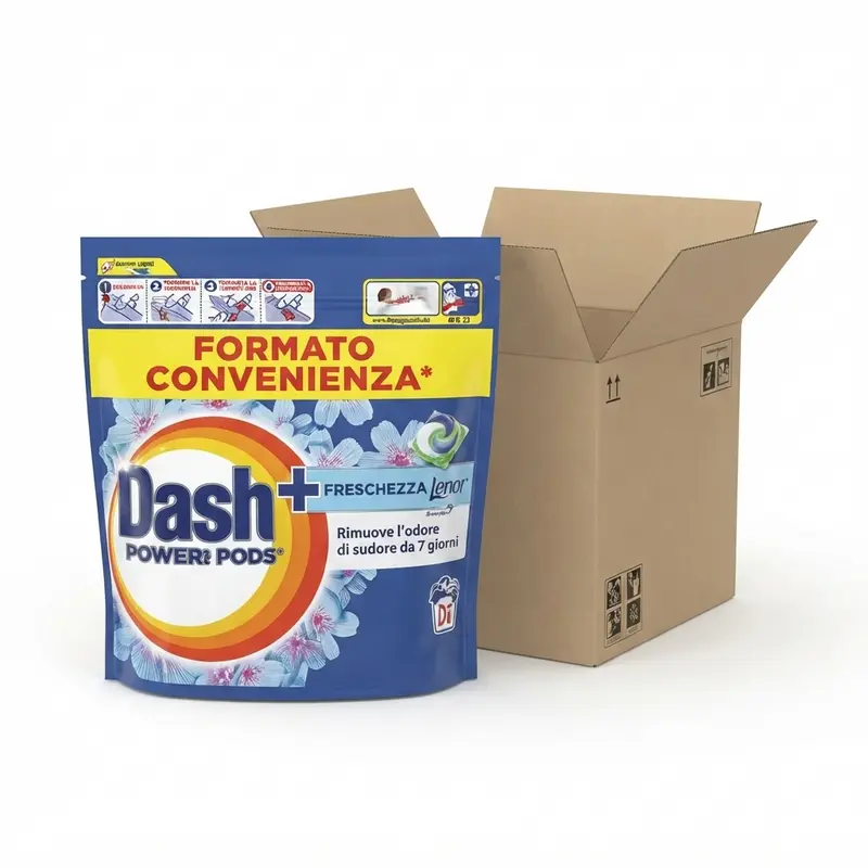 Dash POWER Pods + Freschezza Lenor – Detersivo Lavatrice in Capsule Monodose 70 Pods (2x35) | Rimozione Macchie, Freschezza Lenor e Protezione Fibre