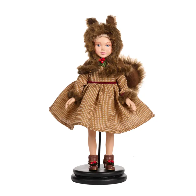 Decorazione Natalizia Bimba Scoiattolo con Base – Goodwill, 44cm
