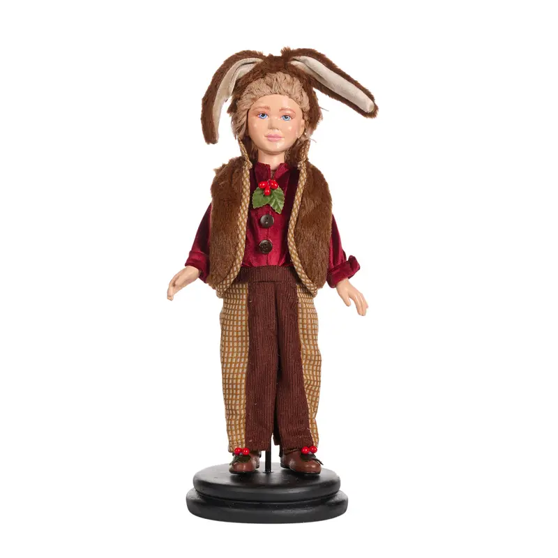 Decorazione Natalizia Bimbo Coniglio con Base – Goodwill, 44cm