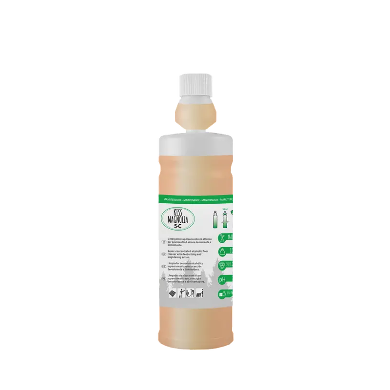 Detergente alcolico brillantante profumato Kiss Magnolia 5-C - 1 LT