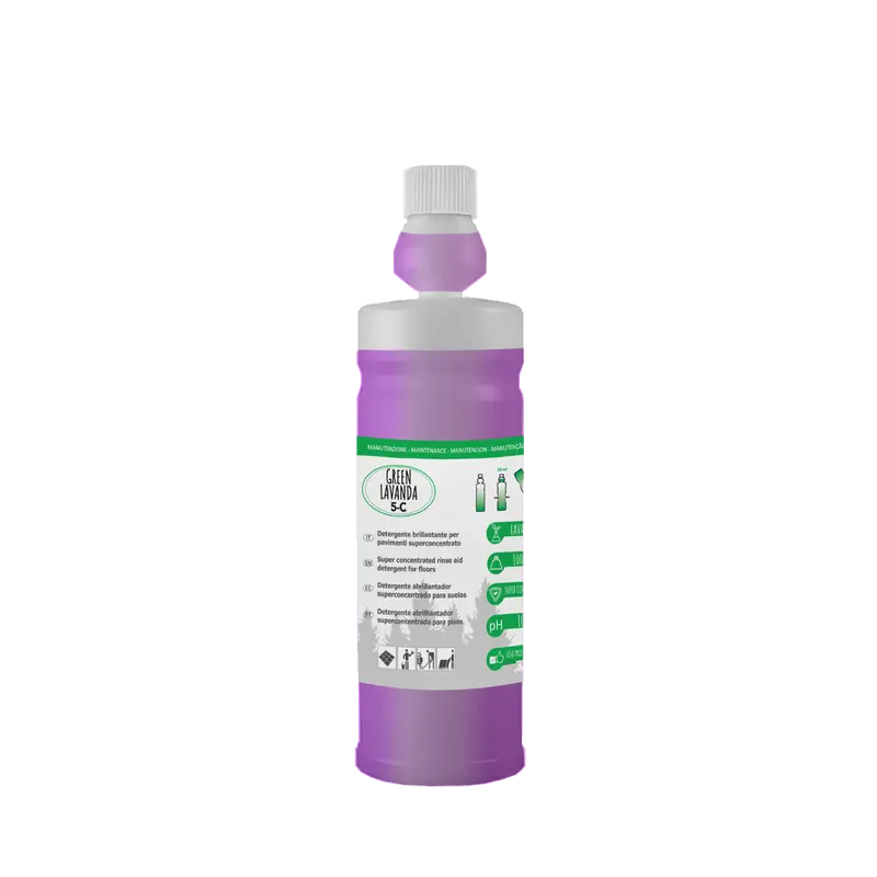 Detergente brillantante profumato Green Lavanda 5-C - 1 LT