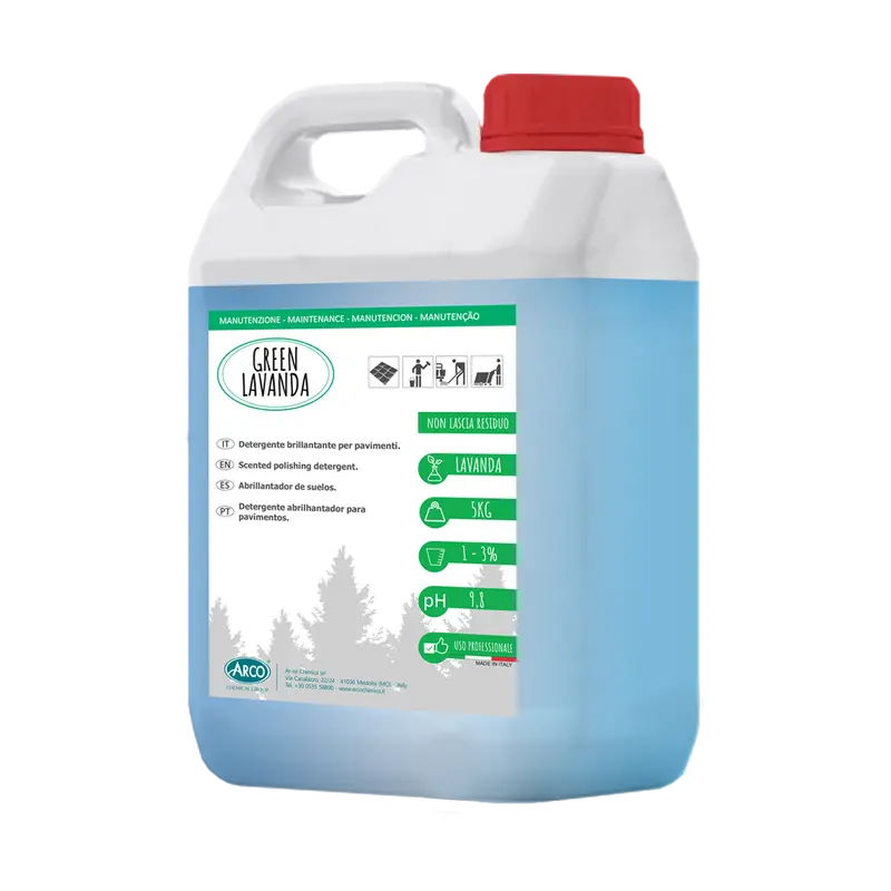 Detergente brillantante profumato Green Lavanda - 5 KG