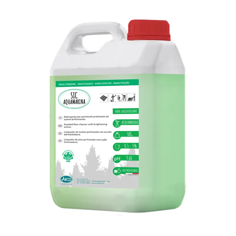 Detergente brillantante profumato Sic Acquamarina - 5 KG