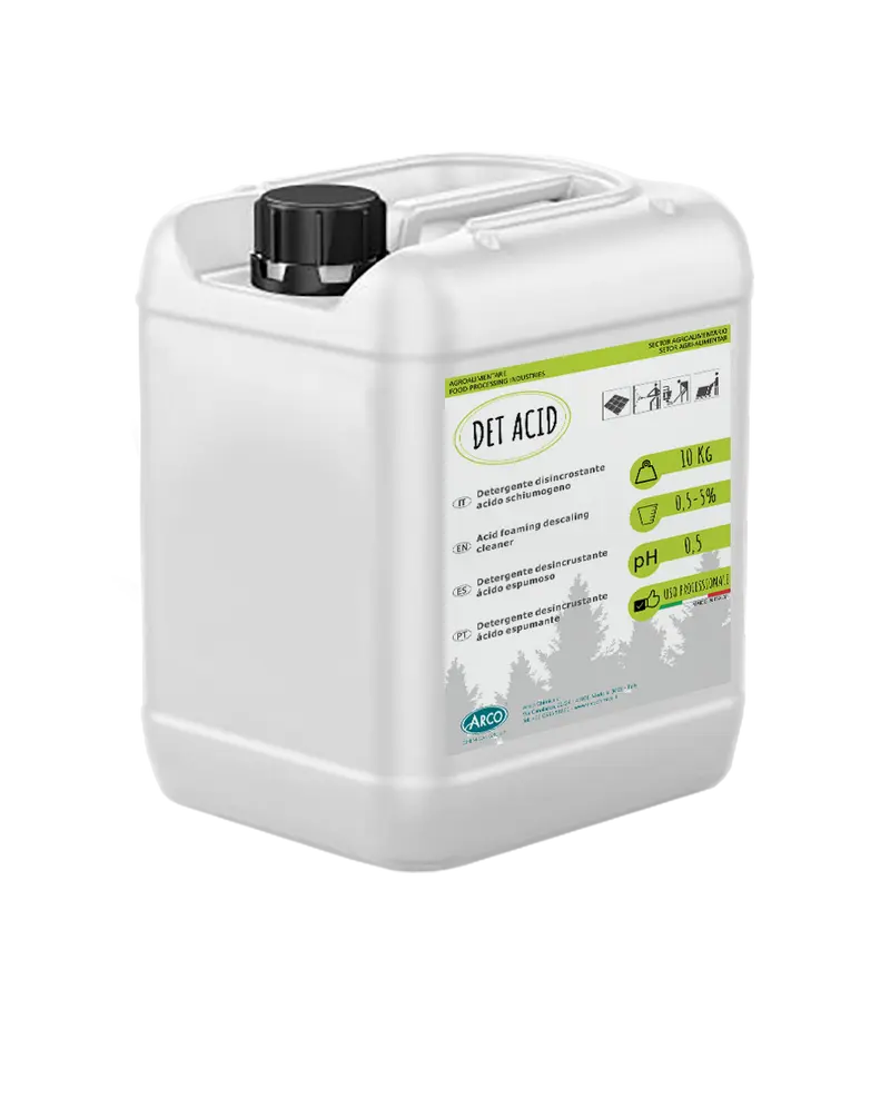 Detergente disincrostante acido schiumogeno Det Acid - 10 KG