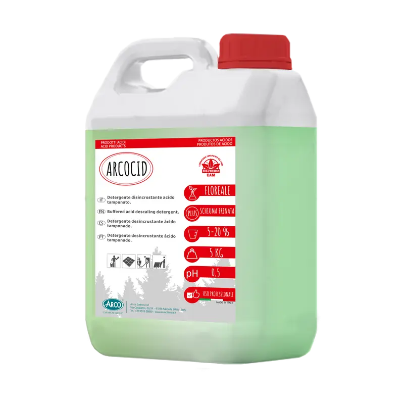 Detergente Disincrostante acido tamponato profumato Arcocid - 5 KG