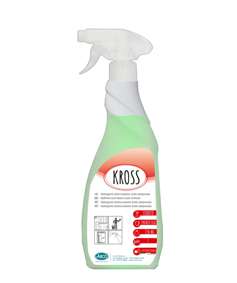 Detergente Disincrostante acido tamponato profumato Kross - 5 KG