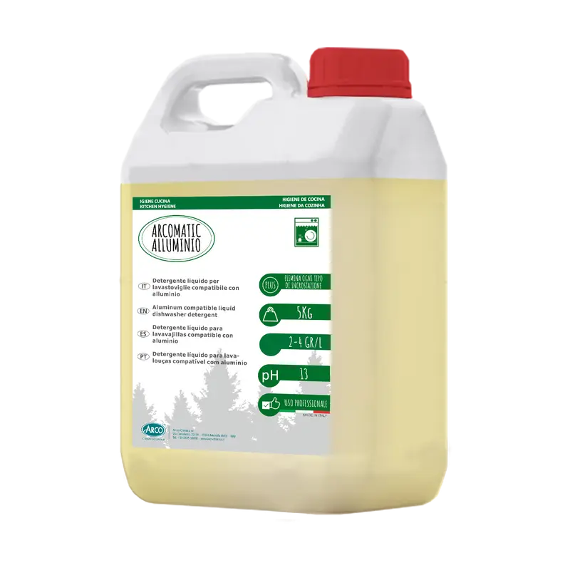 Detergente liquido per lavastoviglie compatibile con alluminio Arco Matic Alluminio - 5 KG