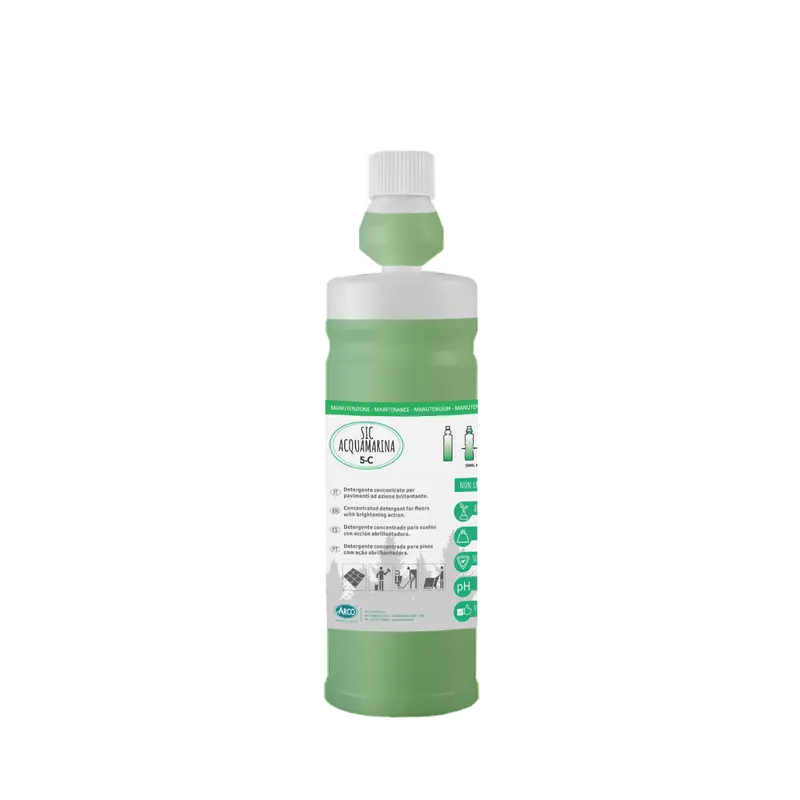 Detergente manutentore con profumazione persistente Sic Acquamarina 5-C - 1 LT
