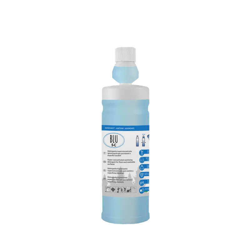Detergente sanificante profumato a base di sali quaternari d’ammonio Blu 5-C - 1 LT