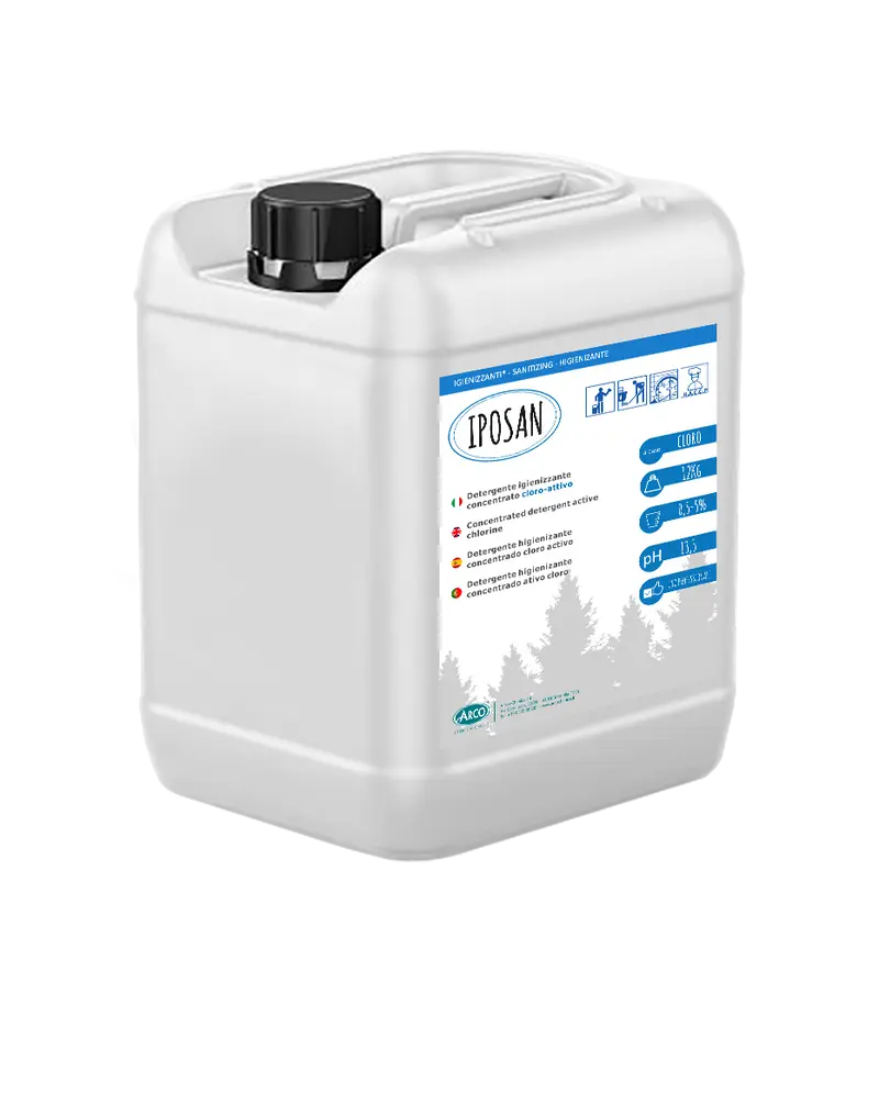 Detergente sanitizzante clorattivo concentrato Iposan - 12 KG