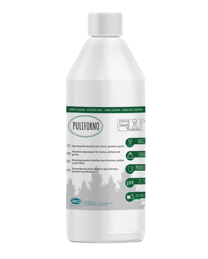 Detergente sgrassante forni e piastre Puliforno - 1 LT