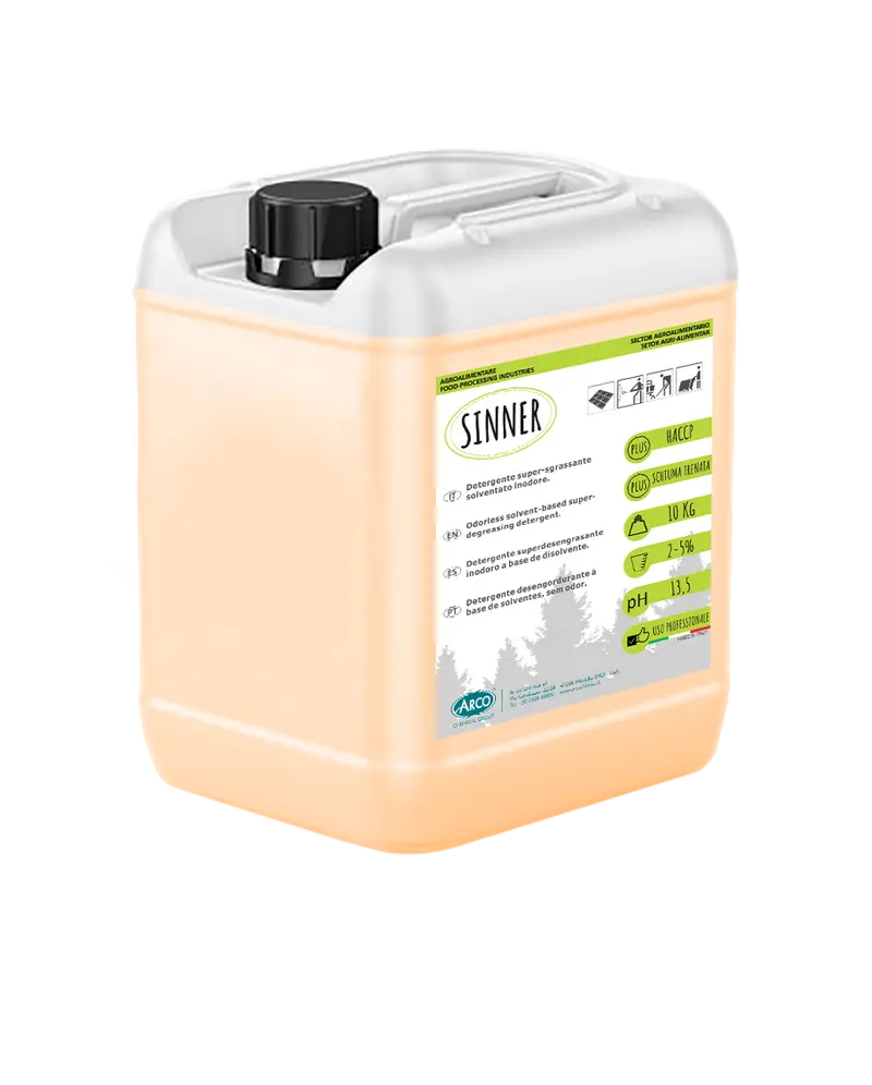 Detergente supersgrassante inodore Sinner - 10 KG