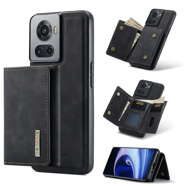DG.MING M1 Series 3-Fold Multi Card Wallet + custodia magnetica per telefono, For OnePlus Ace/10R, For OnePlus 10 Pro, For OnePlus Nord N20 5G, For Google Pixel 7 Pro 5G