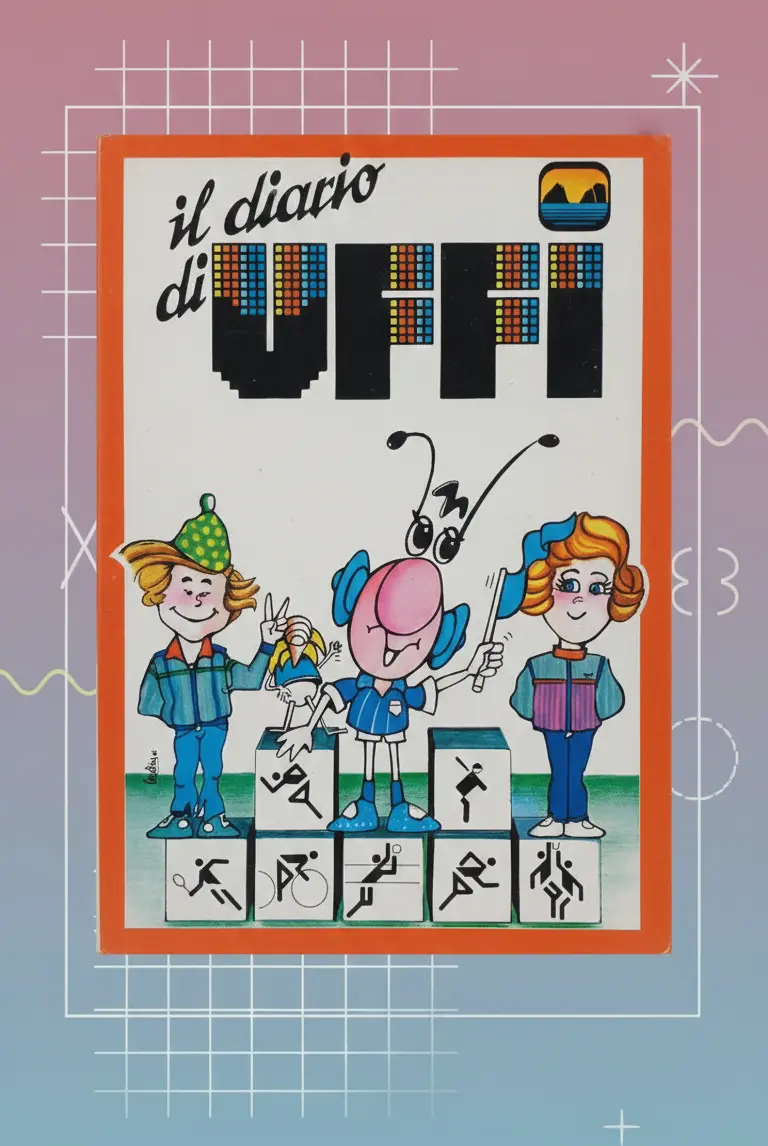 Diario Scolastico UFFI Originale Anni '80 | Telecapri Vintage Campania | Fondo di Magazzino Introvabile | Memorabilia Maradona e Cultura Pop Napoli