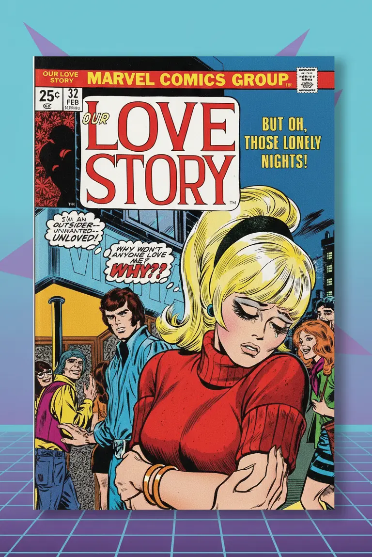 Diario Scolastico Vintage Anni '80 Originale Formato MAXI | Marvel, My Love, Love Story | Fondo di Magazzino NOS | Pezzo da Collezione Autentico