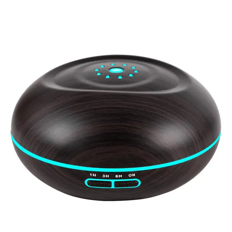 Diffusore di aromaterapia da 500 ml, grande capacità, umidificatore a ultrasuoni per oli essenziali con luci LED a 7 colori., UK Plug, US Plug, AU Plug, EU Plug