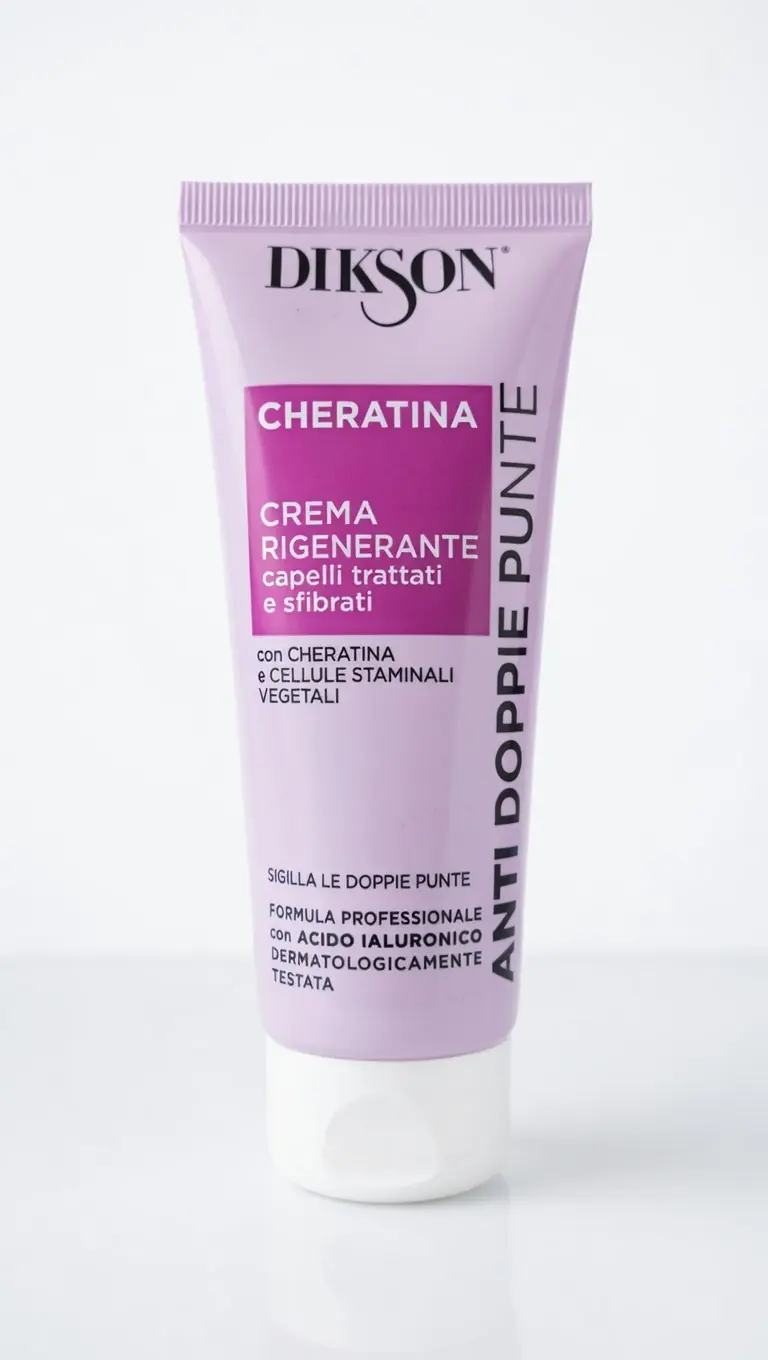 Dikson Crema Ristrutturante 75ml | Trattamento Intensivo con Cheratina e Cellule Staminali | Per Capelli Sfibrati, Trattati e Danneggiati | Azione Rigenerante Profonda
